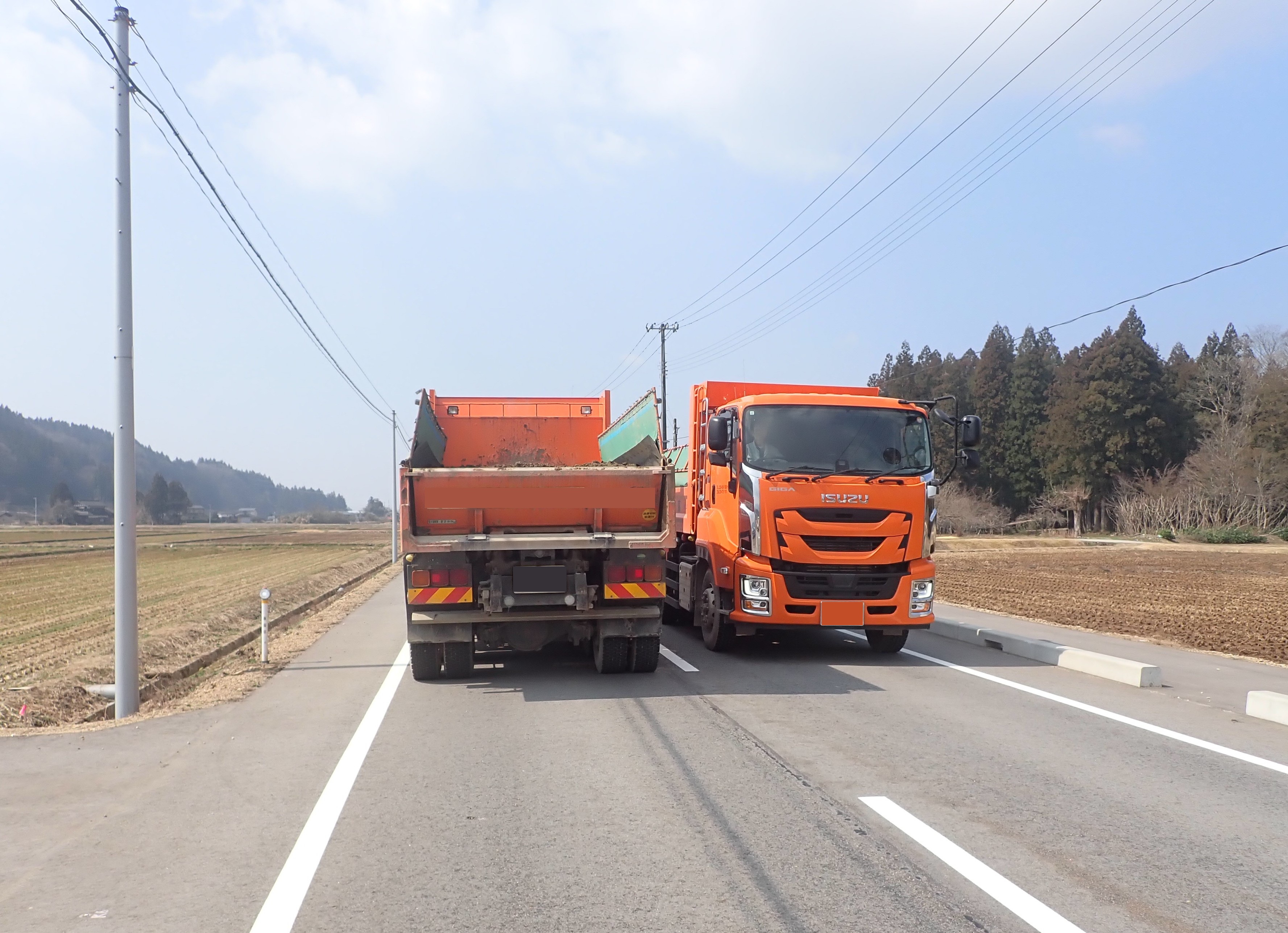 大型車とのすれ違い（整備後）