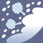 雪崩のイラスト