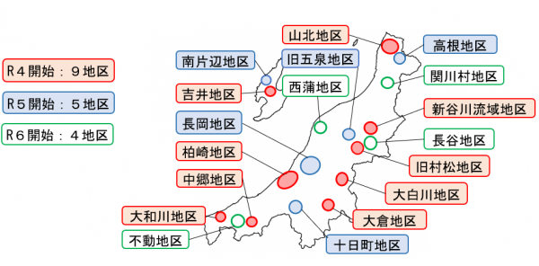 つなぐプロジェクト位置図