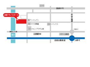 上越テクノスクール案内図