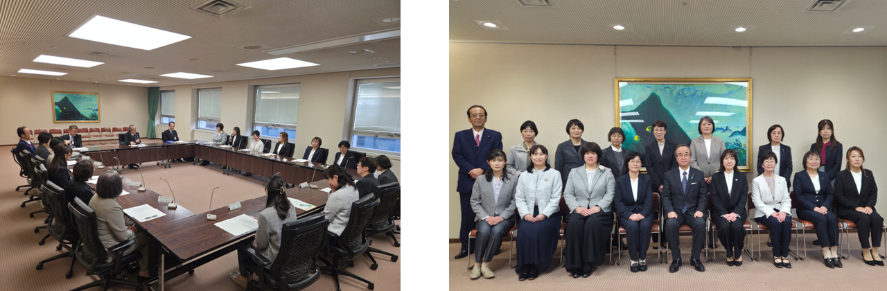 【表敬の様子】