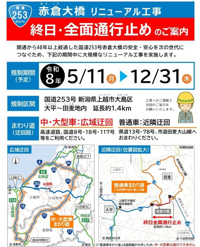 通行規制チラシ(表)