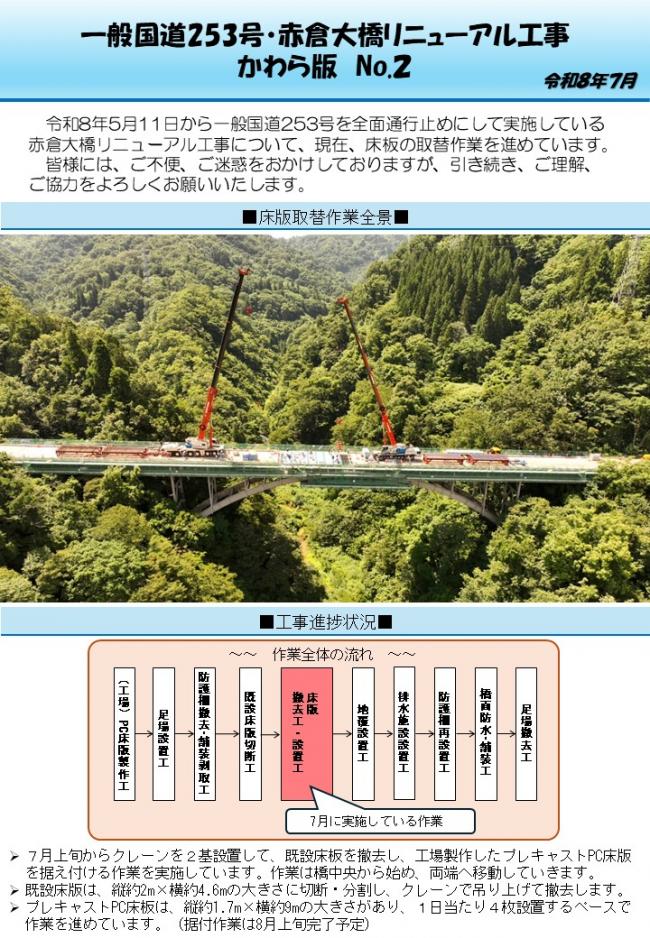 工事かわら版No.2　1ページ目
