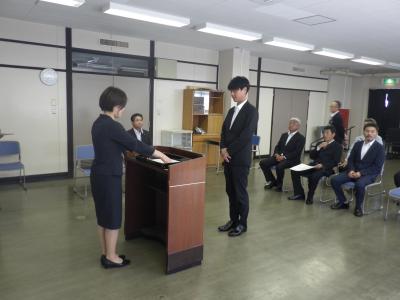 贈呈式の様子