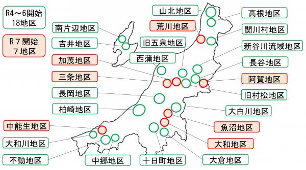 つなぐプロジェクト位置図
