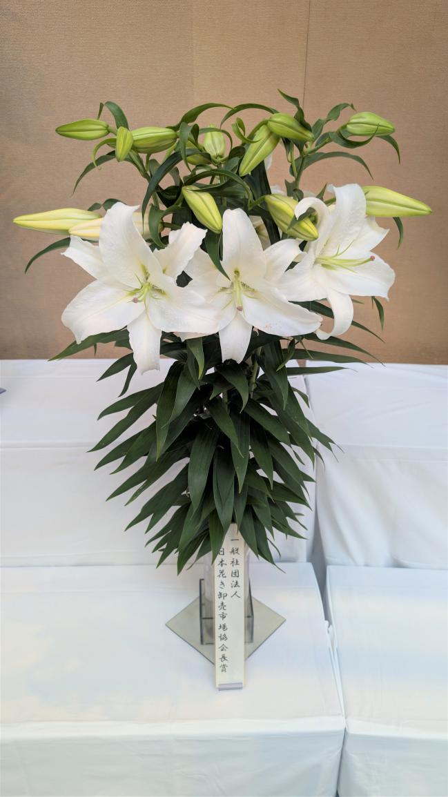 （⼀社）⽇本花き卸売市場協会⻑賞